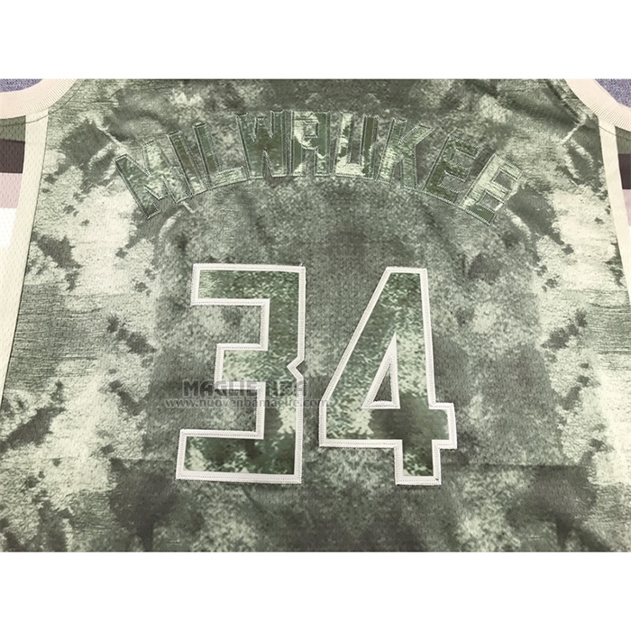 Maglia
 Giannis Antetokounmpo NO 34 Milwaukee Bucks Select Series 2023 Marrone
